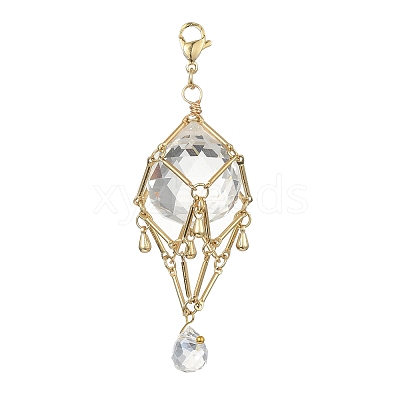 Brass Pouch Holder Pendant Decoration HJEW-JM01532-01-1