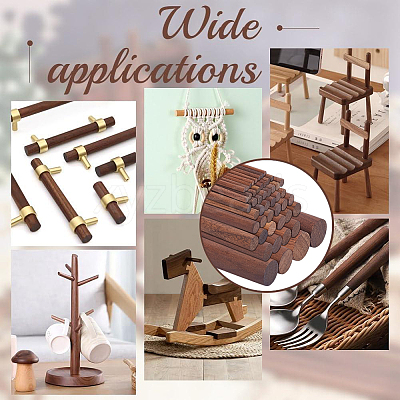 Waxed Round Wooden Sticks WOOD-OC0004-42A-1