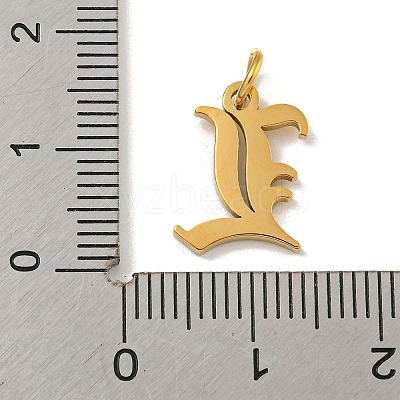 Ion Plating(IP) 304 Stainless Steel Charms STAS-I010-01G-L-1