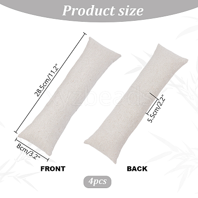 Linen Jewelry Pillow for Bracelet Display DIY-WH0170-42B-1