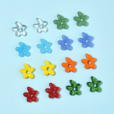 16Pcs 8 Colors Handmade Lampwork Beads LAMP-FS0001-28-1