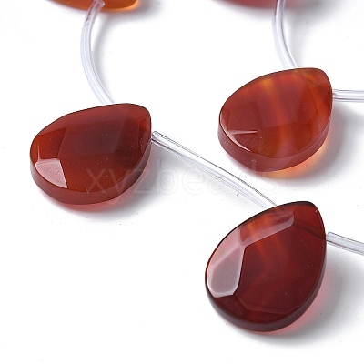 Natural Red Agate(Dyed & Heated) Beads Strands G-A259-A01-01-1