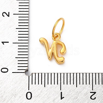 925 Sterling Silver Letter Charms with Jump Rings LS-STER-R008-01G-N-1
