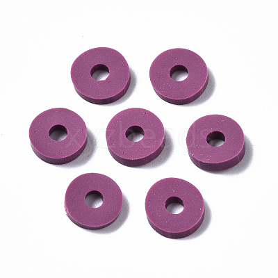 Handmade Polymer Clay Beads X-CLAY-Q251-6.0mm-B05-1