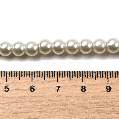 Eco-Friendly Dyed Glass Pearl Beads Strands HY-A008-6mm-RB020-1