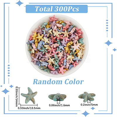 300Pcs Acrylic Beads SACR-SP0001-47-1