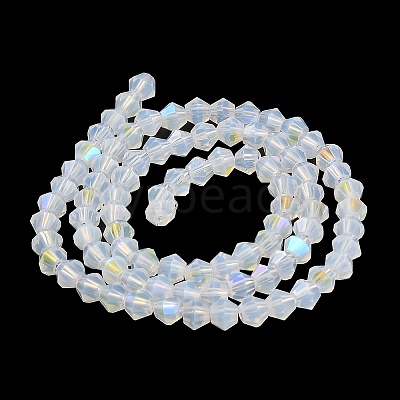 Imitation Jade Electroplate Glass Beads Strands EGLA-A039-J6mm-L05-1
