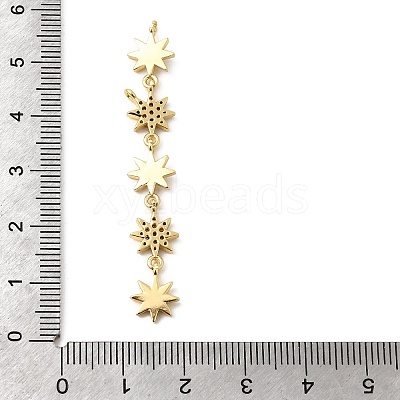 Brass Micro Pave Cubic Zirconia Big Pendants KK-C164-01G-G-1