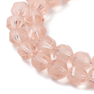Electroplate Transparent Glass Beads Strands EGLA-I018-FA09-1