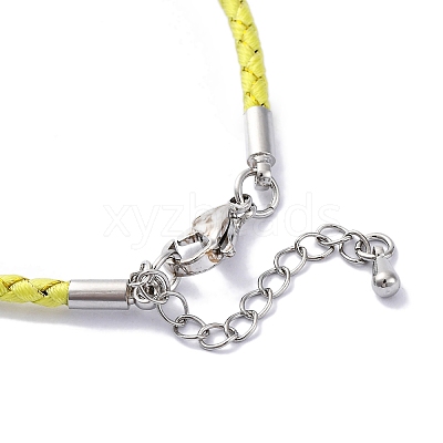 Polyester Cord Braided Bracelet Makings MAK-Z003-01P-32-1