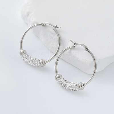 304 Stainless Steel Hoop Earrings BN4899-1