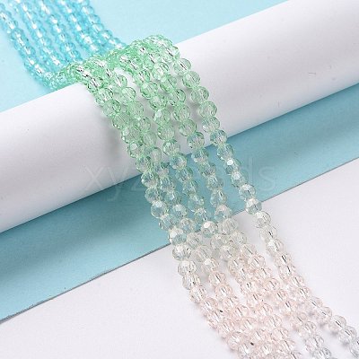 Transparent Glass Beads Strands GLAA-E036-07C-1