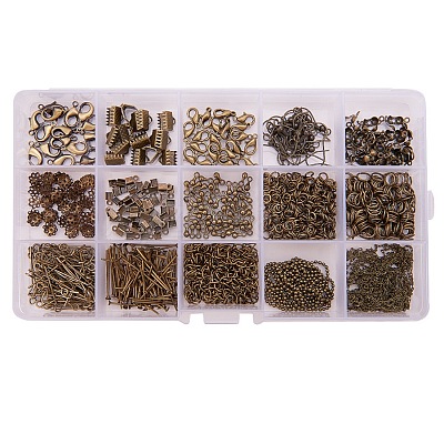 Metal Jewelry Findings Kits FIND-YW0001-05AB-1