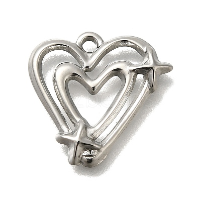 Anti-Tarnish 304 Stainless Steel Pendants STAS-U031-10P-1