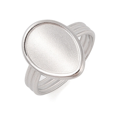 Non-Tarnish 304 Stainless Steel Cuff Ring Components LS-STAS-G341-01P-1