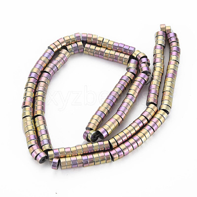Electroplate Non-magnetic Synthetic Hematite Beads Strands G-T061-141E-1