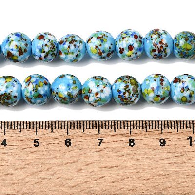 Handmade Lampwork Beads Strands LAMP-H071-01C-08-1
