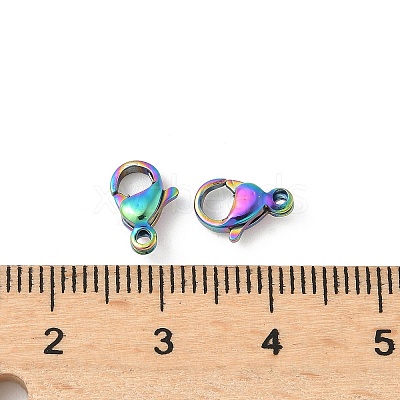 304 Stainless Steel Lobster Claw Clasps STAS-T065-9mm-34RC-1