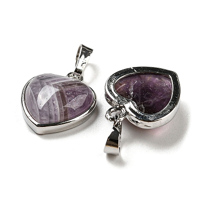 Natural Amethyst Pendants G-I358-A18-1
