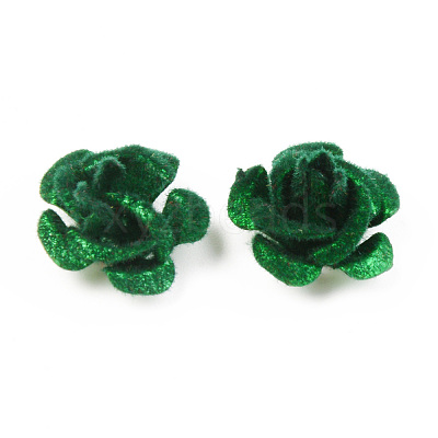 Flocky Aluminum Beads FALUM-S001-001G-1