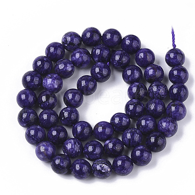 Natural Quartzite Jade Beads Strands G-S150-57-8mm-1-1