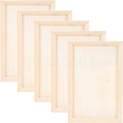 Wood Painting Canvas Panels WOOD-WH0109-07-1