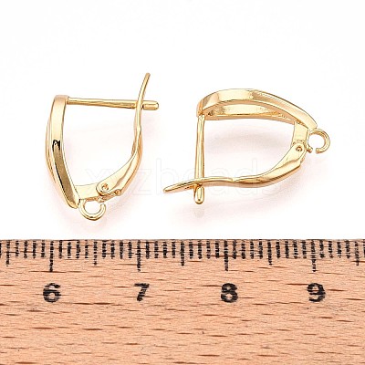 Brass Hoop Earring Finding KK-N261-35G-1