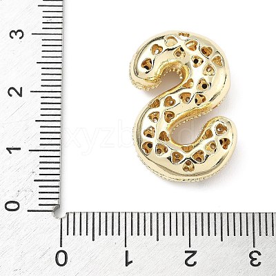 Brass Micro Pave Cubic Zirconia Pendants KK-Z108-02G-S-1