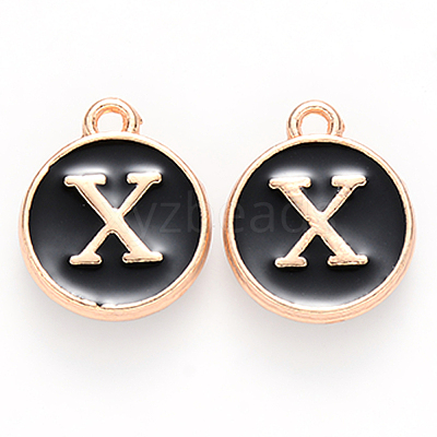 Golden Plated Alloy Charms LS-ENAM-S118-02X-1