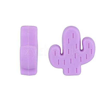 20Pcs Cactus Food Grade Eco-Friendly Silicone Focal Beads JX906H-1