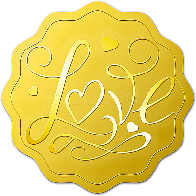 Self Adhesive Gold Foil Embossed Stickers DIY-WH0211-181-1
