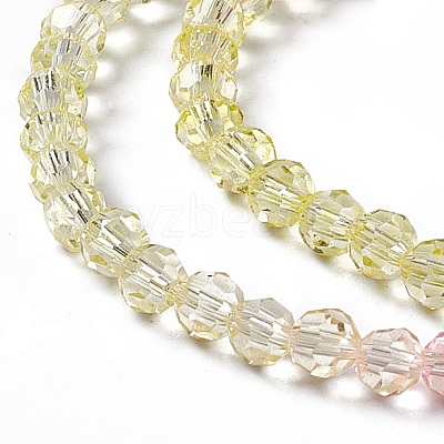 Transparent Glass Beads Strands GLAA-E036-07G-1