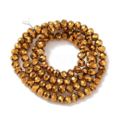 Electroplate Transparent Glass Beads Strands EGLA-A034-T4mm-UA01-1