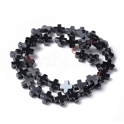 Non-Magnetic Synthetic Hematite Beads Strands X-G-G096-10x10x4mm-1