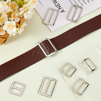8Pcs 4 Styles Alloy Slider Buckles FIND-GF0007-01P-1