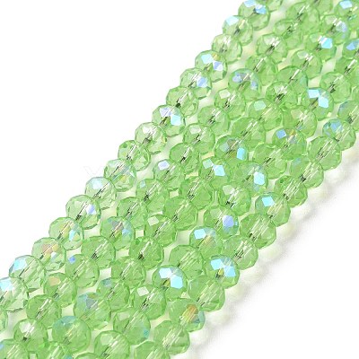 Electroplate Glass Beads Strands EGLA-A034-T4mm-L17-1