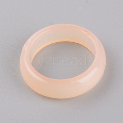 Resin Finger Rings RESI-WH0024-76J-1