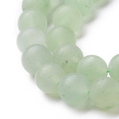 Natural Green Aventurine Bead Strands G-G735-63F-8mm-1