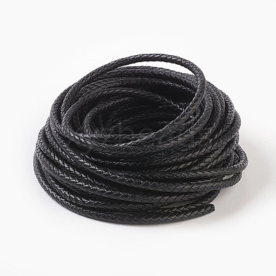 Braided Leather Cord with Core X-WL-F009-B02-5mm-1