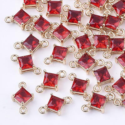 Transparent Glass Links connectors X-GLAA-T007-14D-1
