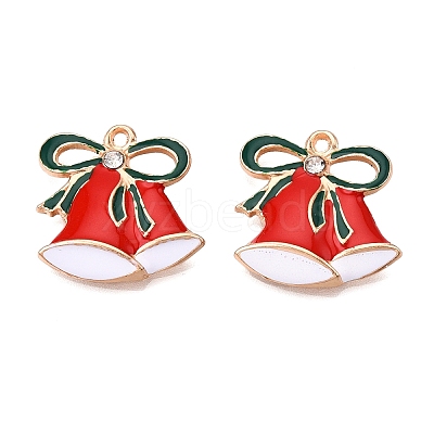 Christmas Theme Alloy Enamel Pendants ENAM-T020-10A-1