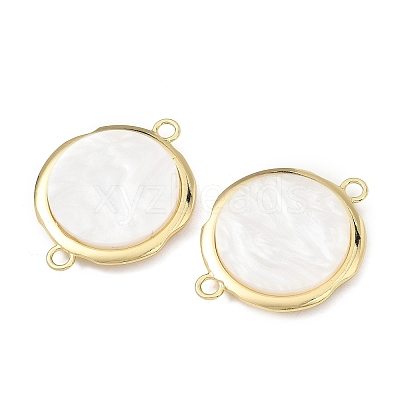 Alloy Acrylic Disc Links Connector Charms AL-E003-07A-1
