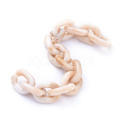 Transparent Acrylic Handmade Cable Chain AJEW-JB00545-02-1