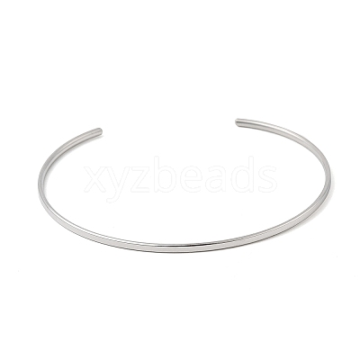 304 Stainless Steel Cuff Bangles BJEW-D388-01A-P-1