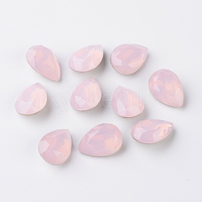 Faceted Teardrop K9 Glass Rhinestone Cabochons RGLA-I001-10x7mm-006-1