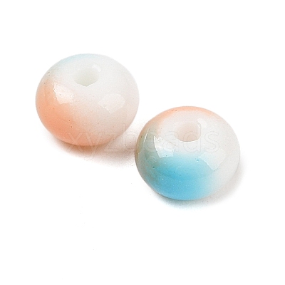 Opaque Spray Painted Glass Beads X1-GLAA-G118-01M-1