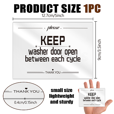 Acrylic Blank Table Signs AJEW-WH0476-001-1