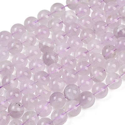 Natural Lavender Amethyst Beads Strands G-Z136-A01-10mm-1