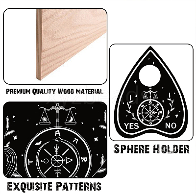Pendulum Dowsing Divination Board Set DJEW-WH0324-008-1
