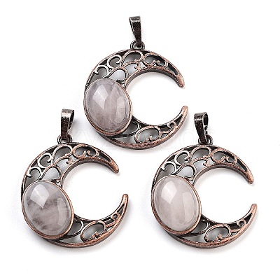Natural Quartz Crystal Pendants G-L602-01R-18-1